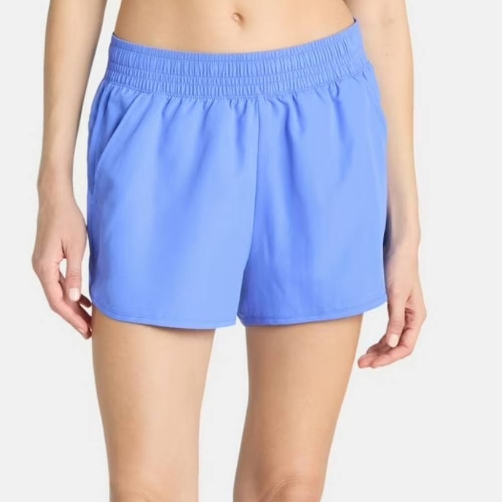 Athletic Works Solid Core Run Short Plus Blue Women's Size XXXL